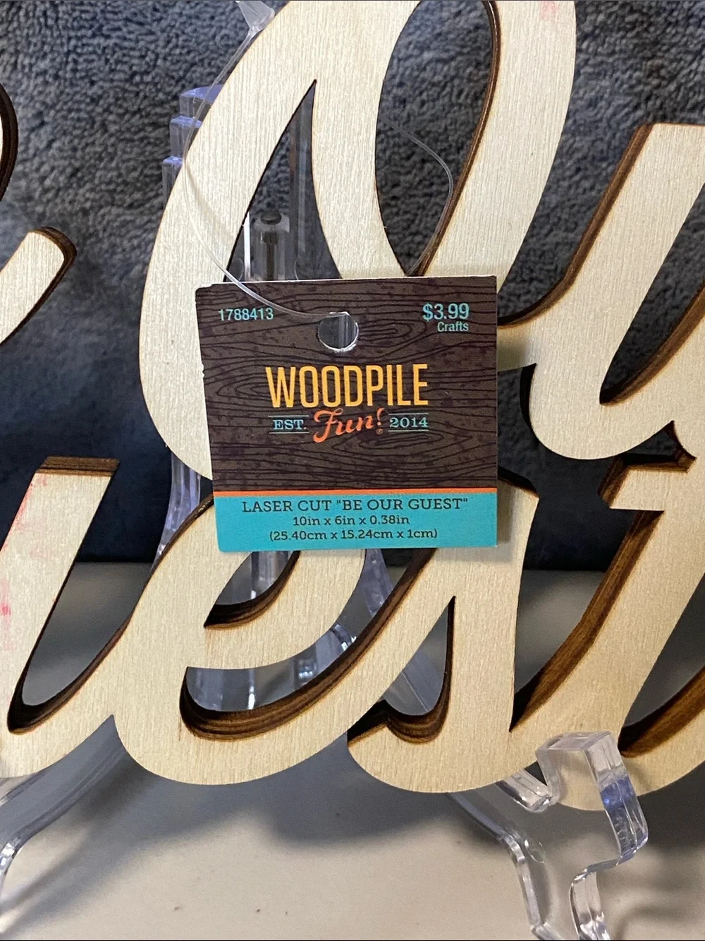 Set of 4 NWT Wood Signs